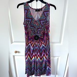 Nina Leonard dress size medium multicolored used in great condition.